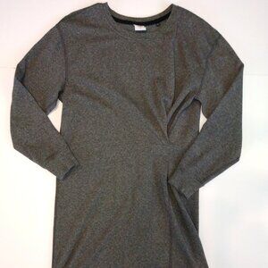 Cabi Women's Gray Long Sleeve Sweatshirt Mini Dress Size M